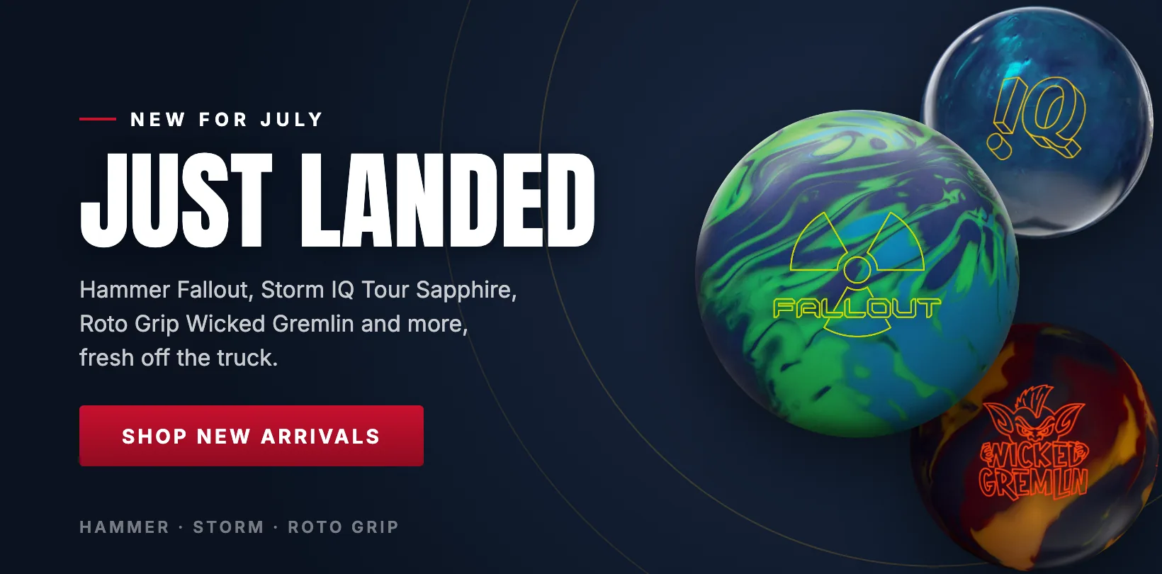 BowlersMart new arrivals: Hammer Fallout, Storm IQ Tour Sapphire, Roto Grip Wicked Gremlin