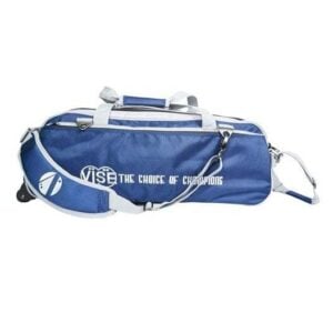 Vise 3 Ball Triple Tote Navy Silver Bowling Bag