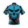 Plain Static Skull Rocket Bowling Jersey