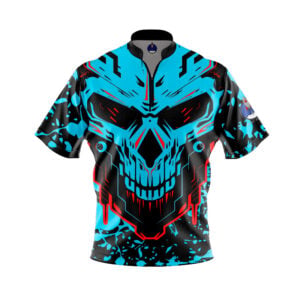 Plain Static Skull Rocket Bowling Jersey