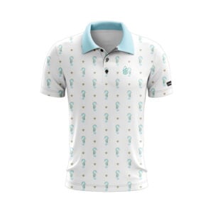 CoolWick Seahorses Everyday Button Polo