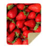 CoolWick Strawberries Sherpa Lined Throw Blanket - Image 2