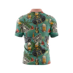 Alternative view of CoolWick Summer Party Everyday Button Polo