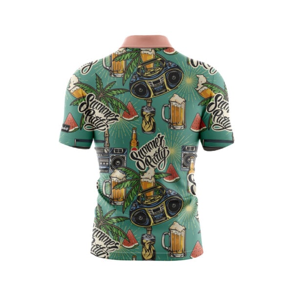 CoolWick Summer Party Everyday Button Polo - Image 2