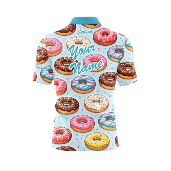 Blue Doughnut Fast Track CoolWick Bowling Jersey - Image 3