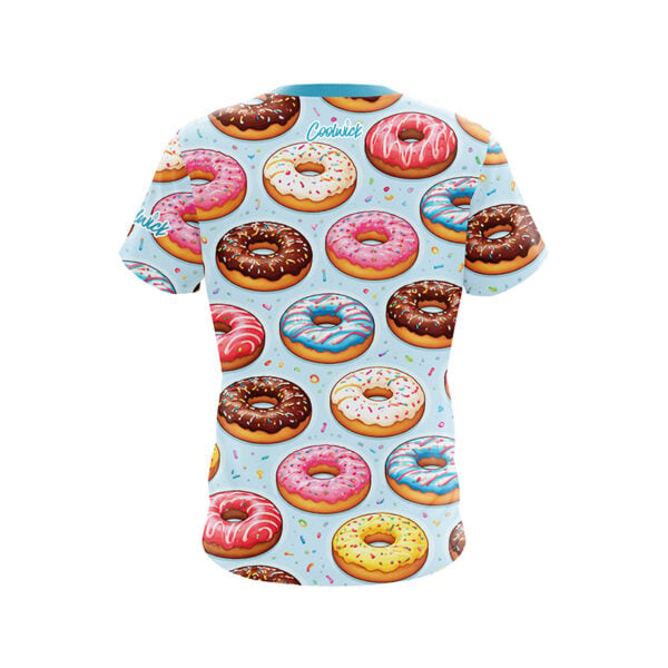 Blue Doughnut Semi-Custom CoolWick Bowling Jersey - Image 2