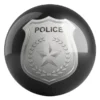 Police Dept Shield Black bowling ball front