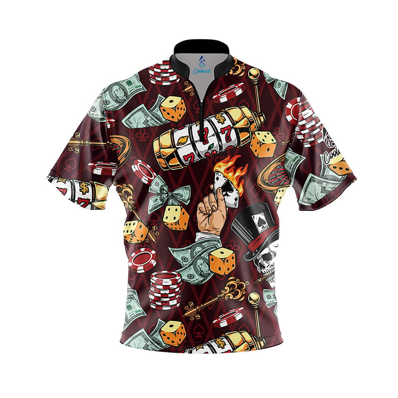 Fortune and Flames Fast Track CoolWick Bowling Jersey