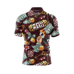 Alternative view of Fortune and Flames Fast Track CoolWick Bowling Jersey