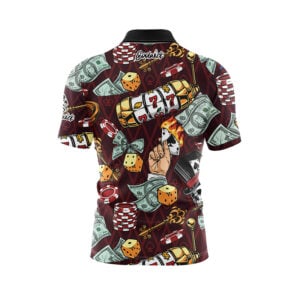 Alternative view of Fortune and Flames Fast Track CoolWick Bowling Jersey