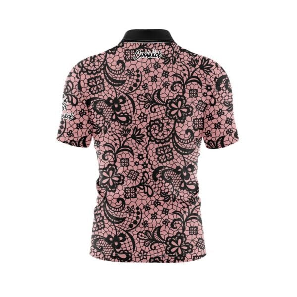 Pink Lace Fast Track CoolWick Bowling Jersey - Image 2