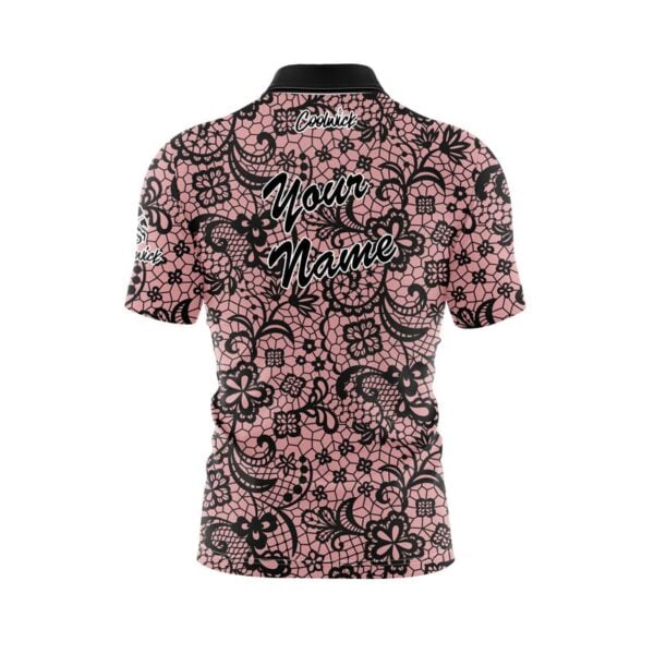 Pink Lace Fast Track CoolWick Bowling Jersey - Image 3