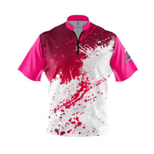 Pink Ocean Spray Fast Track CoolWick Bowling Jersey
