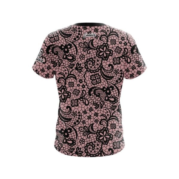 Pink Lace Semi-Custom CoolWick Bowling Jersey - Image 2