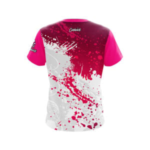 Alternative view of Pink Ocean Spray Semi-Custom CoolWick Bowling Jersey