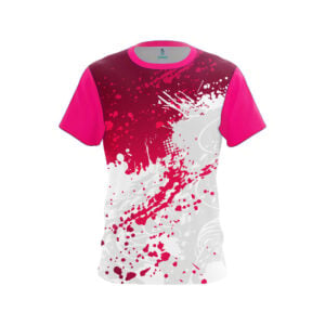 Pink Ocean Spray Semi-Custom CoolWick Bowling Jersey