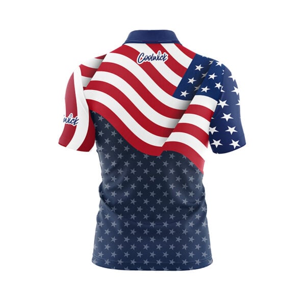 USA Freedom Fast Track CoolWick Bowling Jersey - Image 2