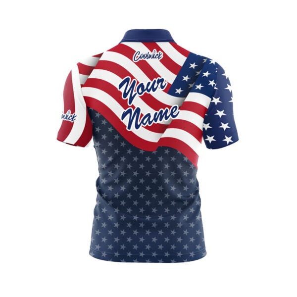 USA Freedom Fast Track CoolWick Bowling Jersey - Image 3