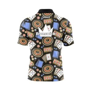 Alternative view of Brunswick Reno Casino Quick Ship CoolWick Sash Zip Bowling Jersey