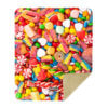 CoolWick I Want Candy Sherpa Lined Throw Blanket - Image 2