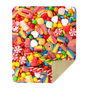 Alternative view of CoolWick I Want Candy Sherpa Lined Throw Blanket