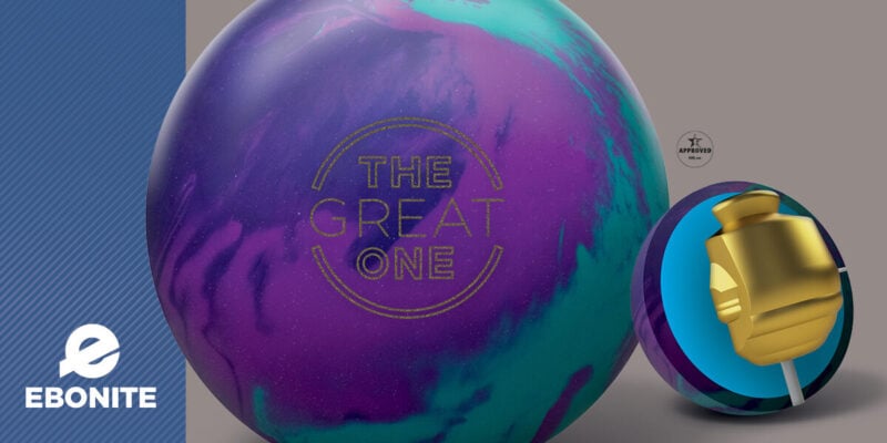 Ebonite The Great One bowling ball banner