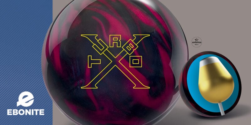 Ebonite Turbo X Pearl bowling ball banner