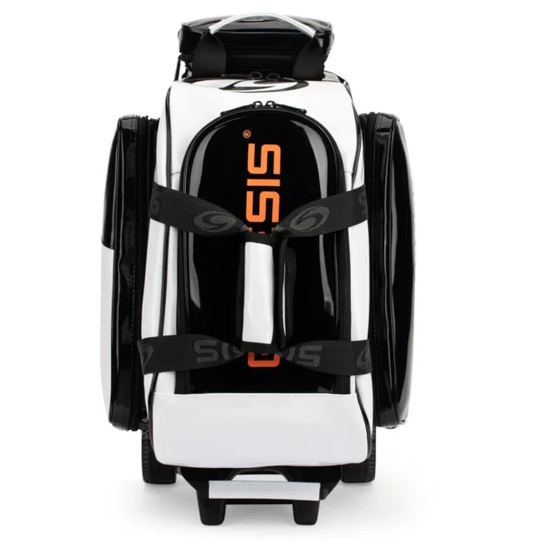 Genesis Sleek Gloss 2 Ball Double Roller White Black Bowling Bag