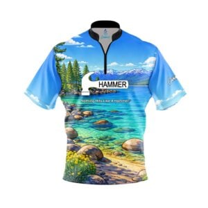 Hammer Lake Tahoe Quick Ship CoolWick Sash Zip Bowling Jersey