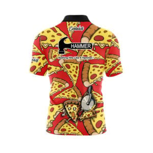 Alternative view of Hammer Pizza Party Quick Ship CoolWick Sash Zip Bowling Jersey