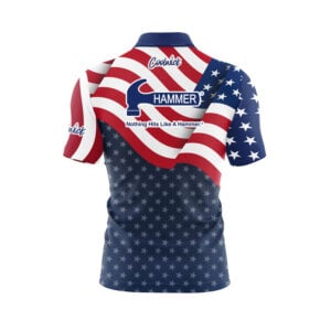 Alternative view of Hammer USA Freedom Quick Ship CoolWick Sash Zip Bowling Jersey