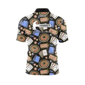 Alternative view of Hammer Reno Casino Quick Ship CoolWick Sash Zip Bowling Jersey