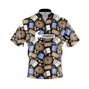 Hammer Reno Casino Quick Ship CoolWick Sash Zip Bowling Jersey