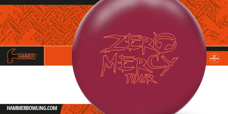 Hammer Zero Mercy Tour bowling ball banner