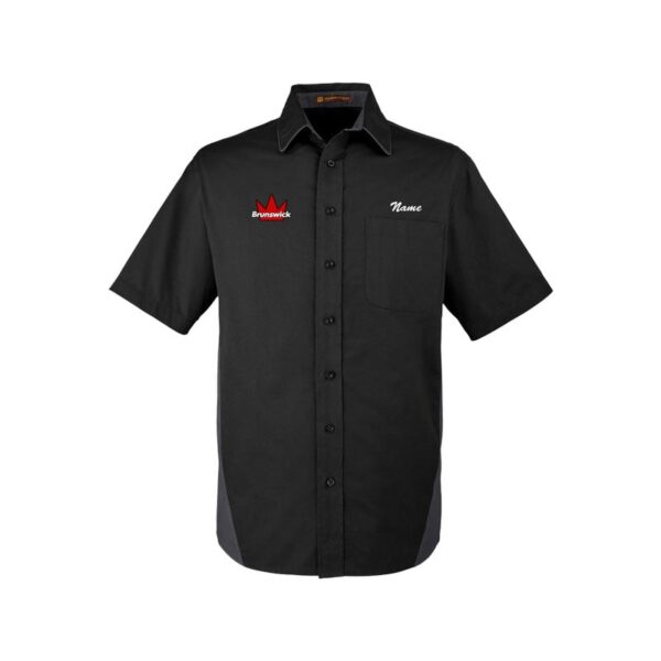 Brunswick Men's Vintage Button Up Pocket Polo - Image 5