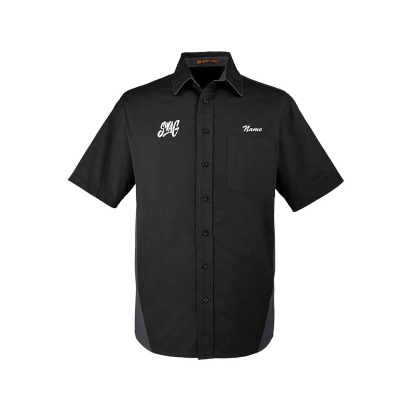 Swag Men's Vintage Button Up Pocket Polo