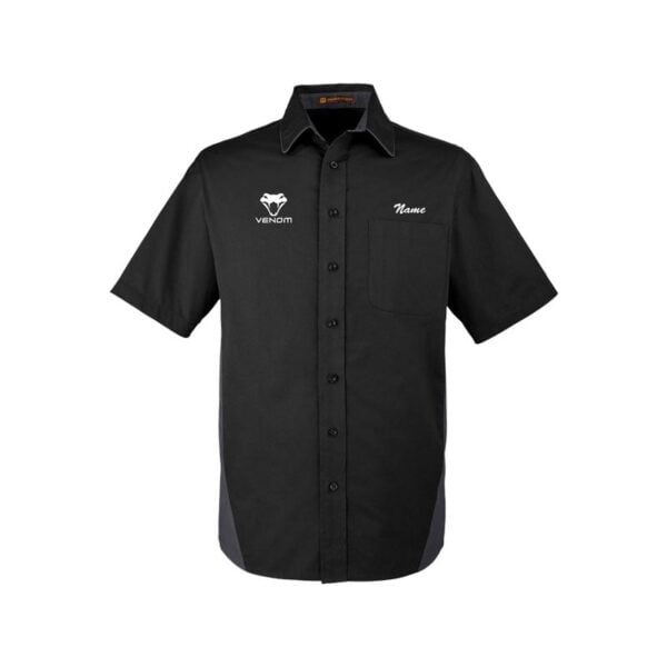 Motiv Venom Men's Vintage Button Up Pocket Polo - Image 5
