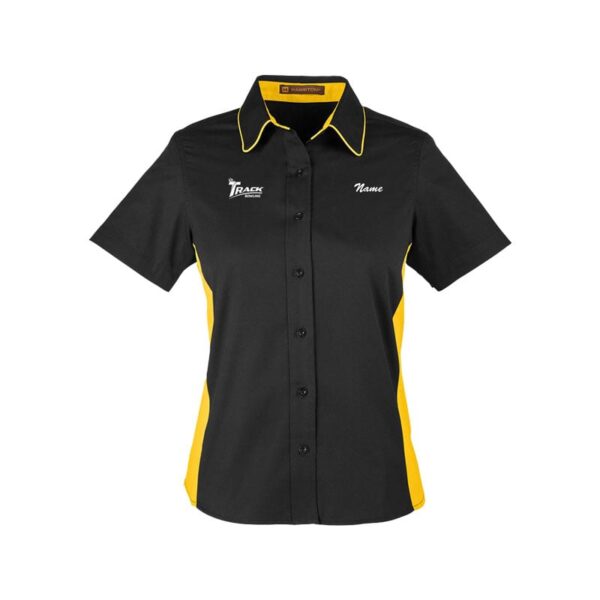 Track Women's Vintage Button Up Polo - Image 4