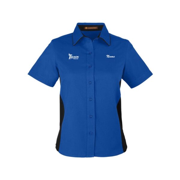 Track Women's Vintage Button Up Polo - Image 3