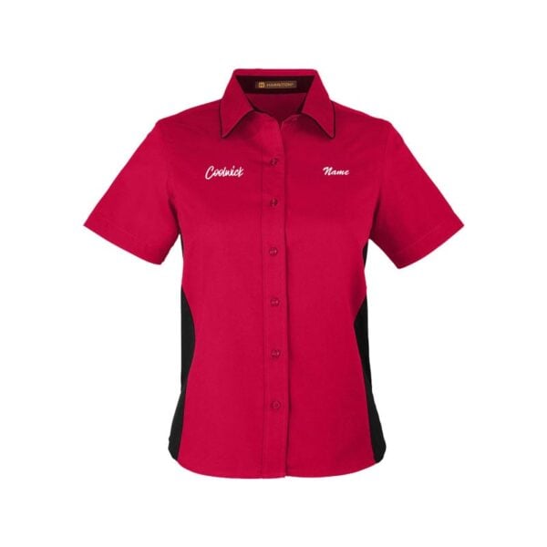 Coolwick Women's Vintage Button Up Polo - Image 2