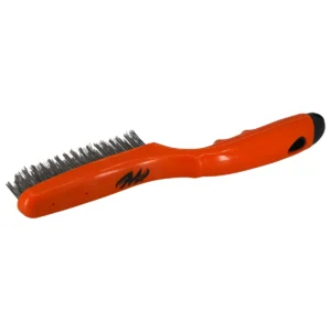 Motiv Shoe Brush stainless steel bristles angled view