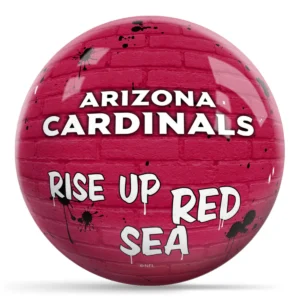 OTB NFL Arizona Cardinals Graffiti Wall Bowling Ball back view