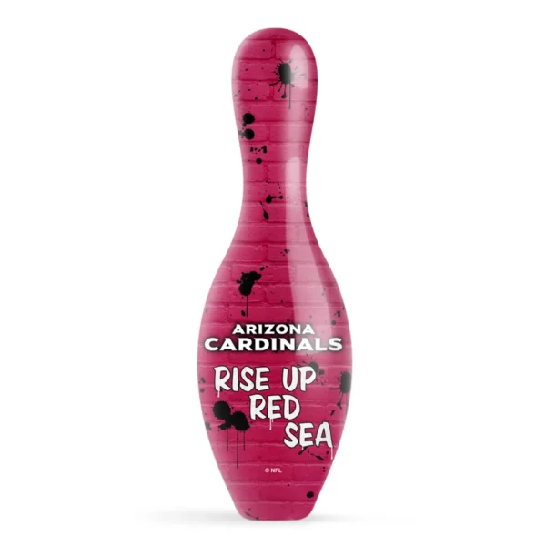 OTB NFL Arizona Cardinals Graffiti Wall Bowling Pin back view
