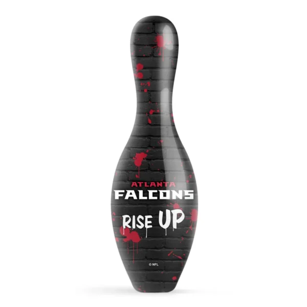 OTB NFL Atlanta Falcons Graffiti Wall Bowling Pin back view