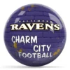 OTB NFL Baltimore Ravens Graffiti Wall Bowling Ball back view
