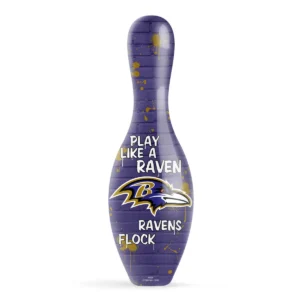 OTB NFL Baltimore Ravens Graffiti Wall Bowling Pin front view