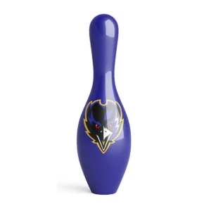 OTB NFL Baltimore Ravens Team Logo Bowling Pin front view