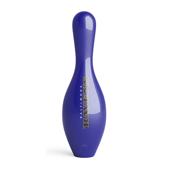 OTB NFL Baltimore Ravens Team Logo Bowling Pin back view