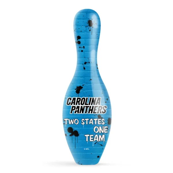 OTB NFL Carolina Panthers Graffiti Wall Bowling Pin back view