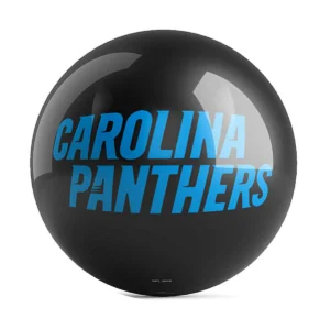 OTB NFL Carolina Panthers Team Logo Bowling Ball front view